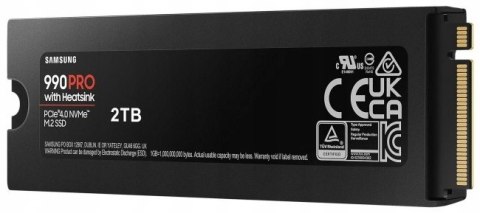 Dysk SSD Samsung 990 Pro M.2 2TB + Heatsink M.2 PCIe MZ-V9P2T0CW