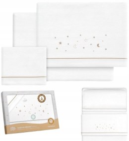 INTERBABY 3-CZĘŚCIOWY KOMPLET POŚCIELI DO ŁÓŻECZKA 100% BAWEŁNA 50x80 cm