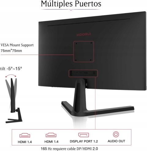 Monitor LCD Koorui 24E4 24 " 1920 x 1080 px