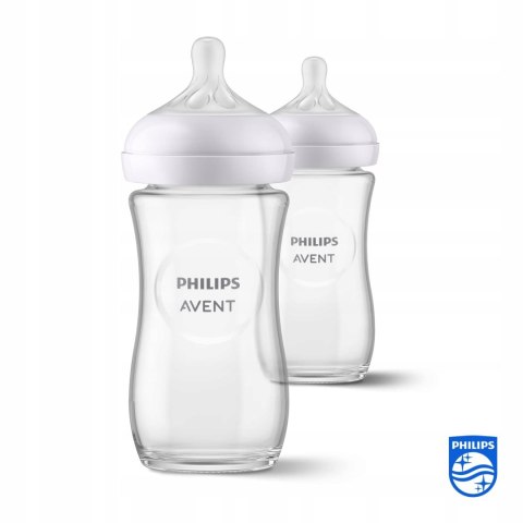 Philips Avent Natural Response SCY933/02 zestaw szklanych butelek 2 szt