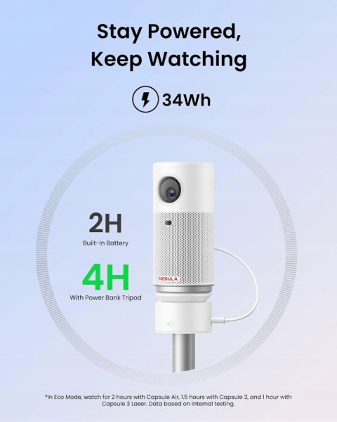 Statyw Anker NEBULA Capsule Power Bank z baterią i regulowaną wysokością