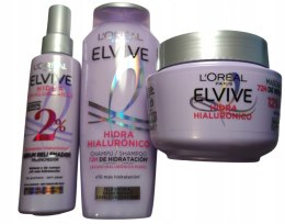 Szampon Maska Serum do włosów L'Oréal Elvive Hyaluron zestaw 1 szt