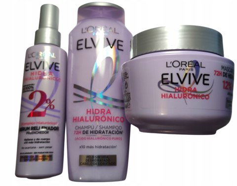 Szampon Maska Serum do włosów L'Oréal Elvive Hyaluron zestaw 1 szt