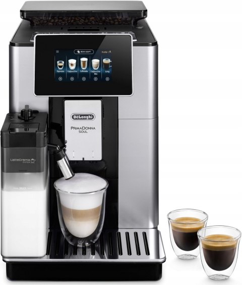 Automatyczny ekspres ciśnieniowy De'Longhi PrimaDonna Soul 1450 W czarny