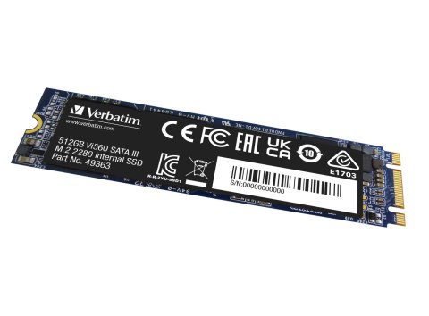 Dysk wewnętrzny SSD Verbatim Vi560 S3 512GB m.2 2280 SATA