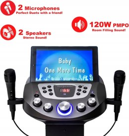 Easy Karaoke EKS828-BT Bluetooth Pedestal Karaoke System