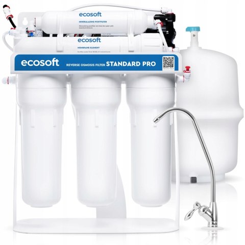 Ecosoft Standard Pro Umkehrosmosefilter, mit Pumpe