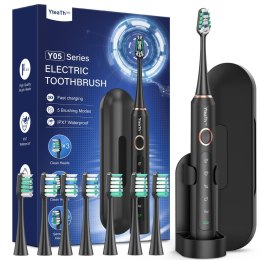 YTEATH PRO Szczoteczka Soniczna Dla Dorosłych I Dzieci 8 Główek 5 Trybów