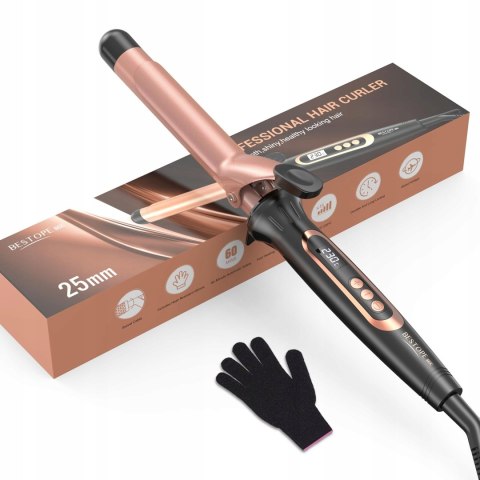 BESTOPE lokówka 25 mm z regulacją temperatury, szybkie nagrzewanie