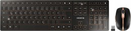 CHERRY DW 9100 SLIM klawiatura Dołączona myszka Uniwersalne RF Wireless + B