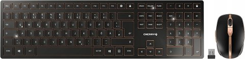 CHERRY DW 9100 SLIM klawiatura Dołączona myszka Uniwersalne RF Wireless + B