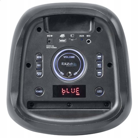 Kolumna Ibiza Mercure 50 500 W Czarna Dwudrożna bass-reflex Bluetooth
