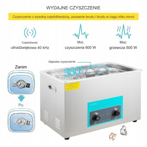 Myjka VEVOR Ultradźwiękowa do czyszczenia 30L