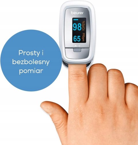 Pulsoksymetr beurer PO 30 pomiar tętna i nasycenia