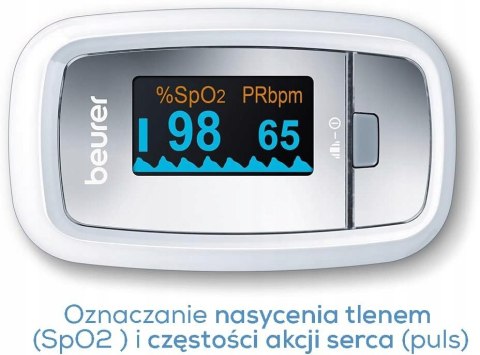 Pulsoksymetr beurer PO 30 pomiar tętna i nasycenia