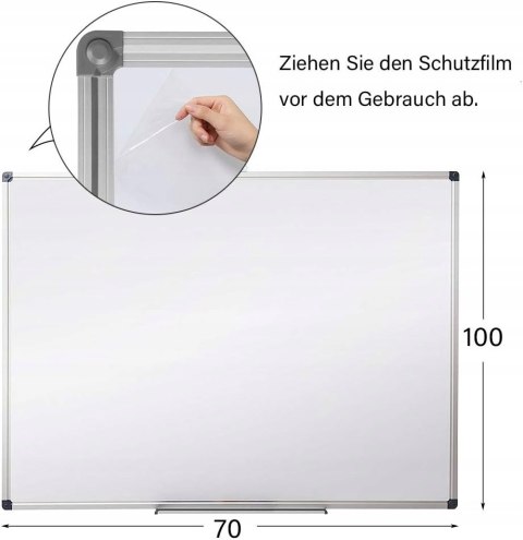 Tablica magnetyczna XIWODE 100 x 70 cm - Duża tablica do wieszania