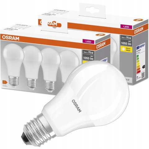 Żarówki LED Osram E27 11W 1055lm 230V białe ciepłe 4 szt.