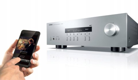 Amplituner Yamaha R-S202 D 2.0 srebrny