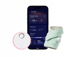 Monitor oddechu Owlet zielony z czujnikiem i funkcją przewidywania snu