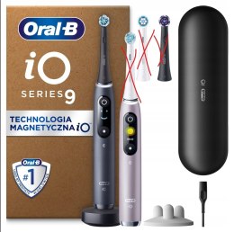 Oral-B iO 9 Czarna i różowaSzczoteczka elektryczna stworzona BRAK KOŃCÓWEK!