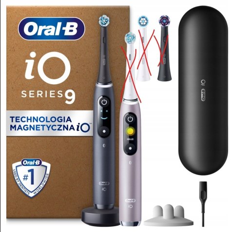 Oral-B iO 9 Czarna i różowaSzczoteczka elektryczna stworzona BRAK KOŃCÓWEK!