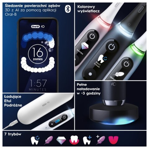 Oral-B iO 9 Czarna i różowaSzczoteczka elektryczna stworzona BRAK KOŃCÓWEK!