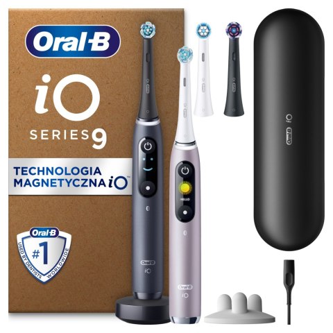 Oral-B iO 9 Czarna i różowaSzczoteczka elektryczna stworzona BRAK KOŃCÓWEK!