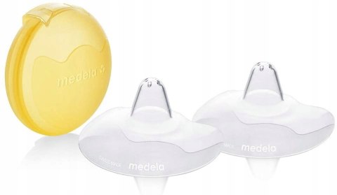 Osłonka na piersi Medela S 16mm ultracienki silikon 2 szt bez BPA etui