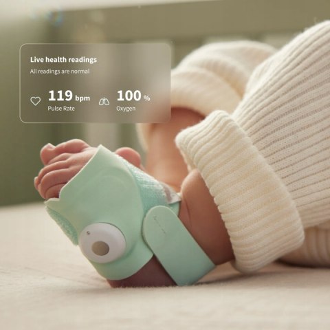 Owlet Dream Duo niania elektroniczna 2K HD pulsoksymetr zestaw różowy