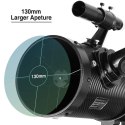 Teleskop Reflektor Solomark 130EQ 130 mm 650 mm Montaż Paralaktyczny