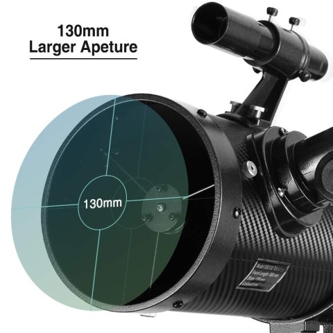 Teleskop Reflektor Solomark 130EQ 130 mm 650 mm Montaż Paralaktyczny