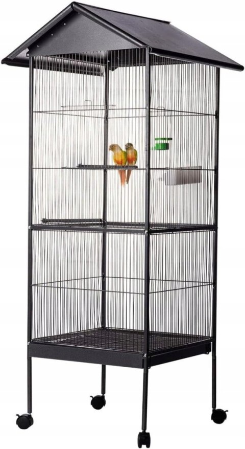 Duża woliera klatka dla ptaków na stojaku Aqpet 157 x 52 x 52 cm