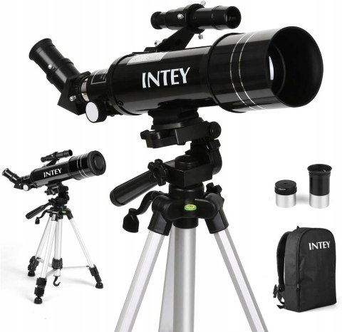 INTEY F40070M Teleskop Refraktor 70/400 Kellner + Plecak Statyw