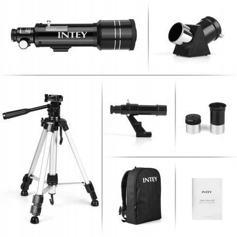 INTEY F40070M Teleskop Refraktor 70/400 Kellner + Plecak Statyw