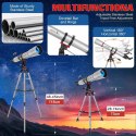 Teleskop Astronomiczny UncleHu 90900 900mm 240x Azymutalny Barlowa