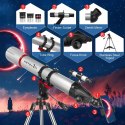 Teleskop Astronomiczny UncleHu 90900 900mm 240x Azymutalny Barlowa