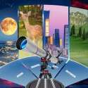 Teleskop Astronomiczny UncleHu 90900 900mm 240x Azymutalny Barlowa