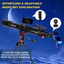 Teleskop Astronomiczny UncleHu 90900 900mm 240x Azymutalny Barlowa