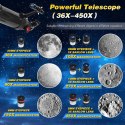 Teleskop Astronomiczny UncleHu 90900 900mm 240x Azymutalny Barlowa