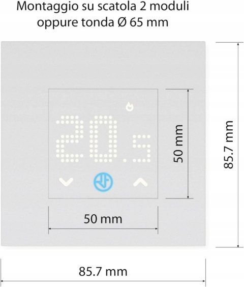 Termostat pokojowy Finder 1TT182300000
