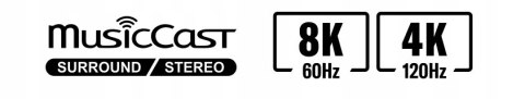 Yamaha amplituner AV 8K MusicCast RX-V4A Bluetooth, AirPlay2, Wi-Fi