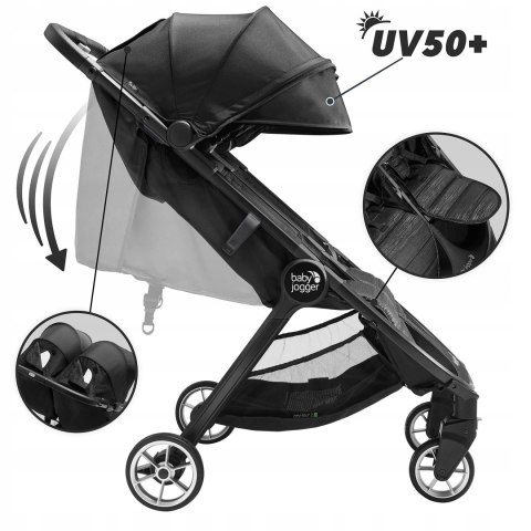 Baby Jogger City Tour 2 podwójny wózek Pitch Black