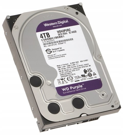 Dysk twardy Western Digital WD Purple WD43PURZ 4TB SATA 3,5"