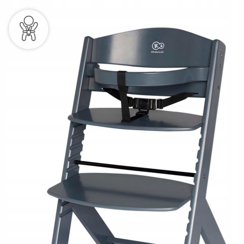 Krzesełko do Karmienia Drewniane 3w1 Dla dzieci Tacka Kinderkraft ENOCK