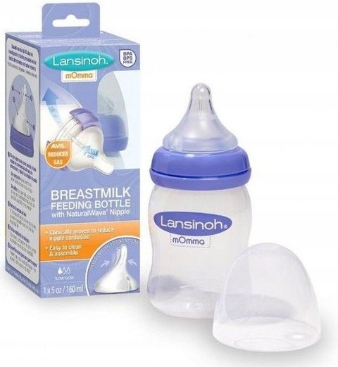 Lansinoh Butelka mOmma Natural Wave 160ml