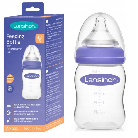 Lansinoh Butelka mOmma Natural Wave 160ml