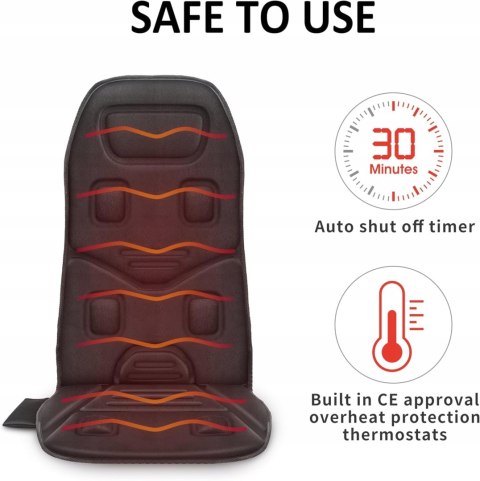 Mata masująca Comfier CF-2606 czarna masaż podgrzewanie