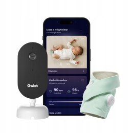 Monitor oddechu Owlet zielony z kamerą