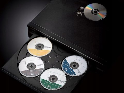 Odtwarzacz CD Yamaha CD-C603 srebrny