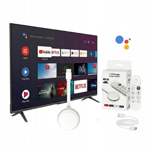 Odtwarzacz Multimedialny Thomson TV Go Cast 150 4K 8 GB Google TV HDMI